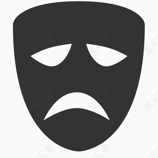 tragedy mask icon