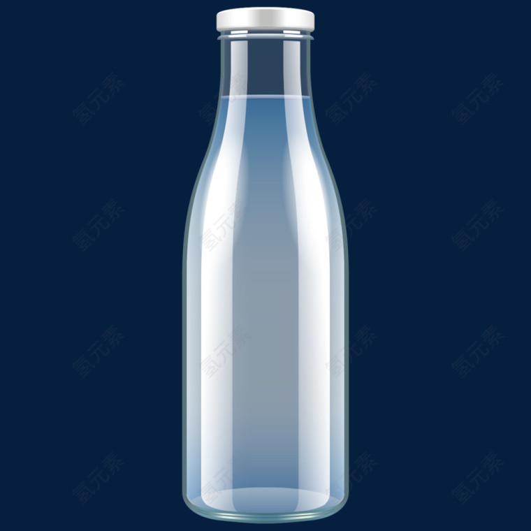 卡通水瓶透明玻璃