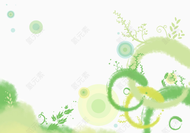 绿色植物装饰