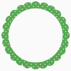 绿色清新圆形