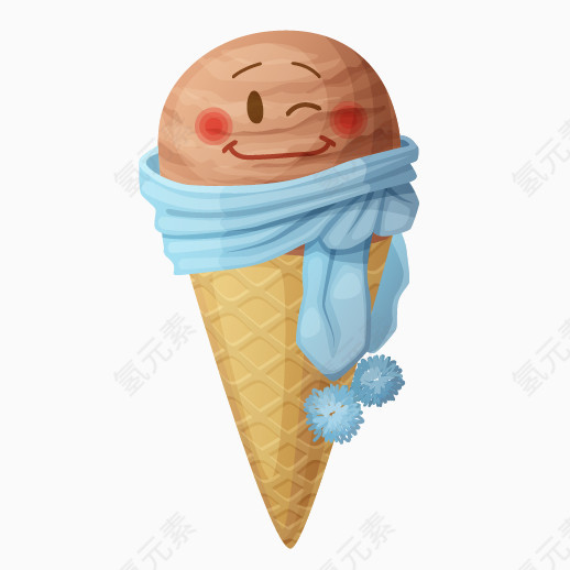 卡通可爱冰淇淋素材