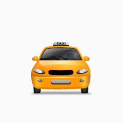 Taxi Front Yellow Icon