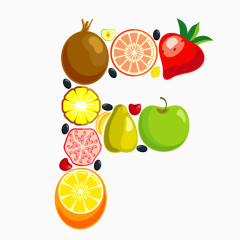 水果组合字母F