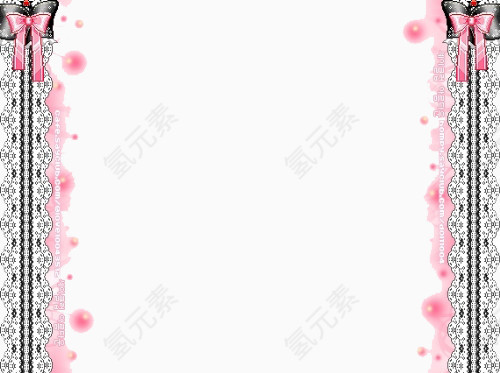 精美粉红色边框