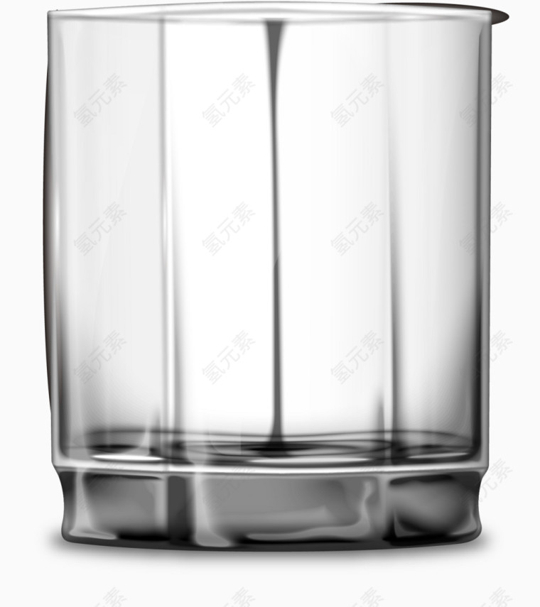 玻璃水杯矢量素材