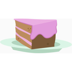 紫色三角形蛋糕
