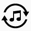 音乐转换器黑色的free-mobile-icon-kit