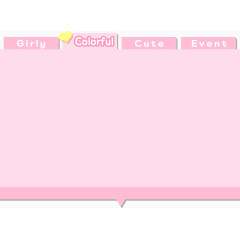 粉色分类框