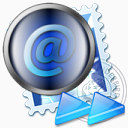 邮件重播邮票信封消息电子邮件信邮费暗玻璃