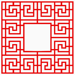 红色边框正方形边框正方形方框纹理