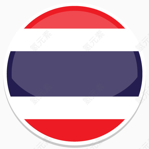 泰国Flat-Round-World-Flag-icons