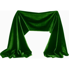 绿色帘子装饰