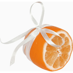 水果橙子蝴蝶结绳子