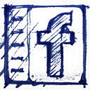 手绘制Facebook社会社会网络锡社会素描