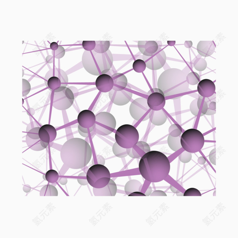 抽象科技化学分子式结构底纹