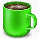 杯子杯绿色mug-icons