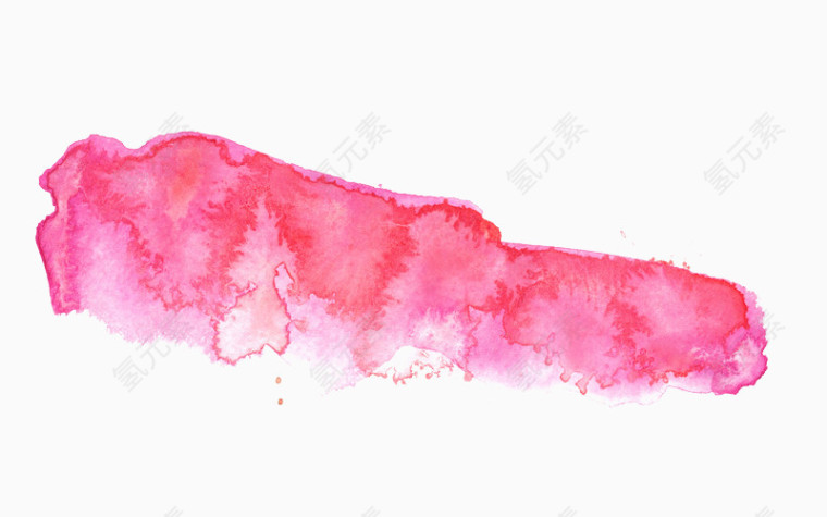 粉色长条墨汁笔刷