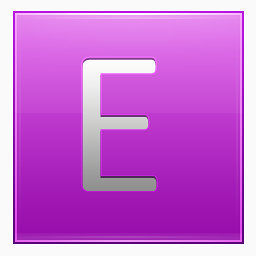 Letter E pink Icon