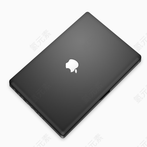 苹果笔记本电脑黑色的的角度来看macbook-icons