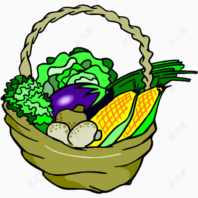 一篮子蔬菜