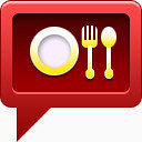 全球定位系统(gps)餐食物晚餐Gps-navigation-icons