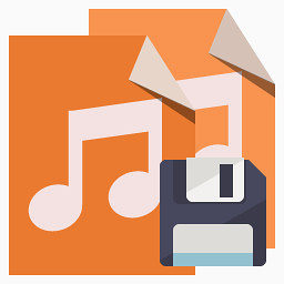 文件类型音频软盘flat-icons