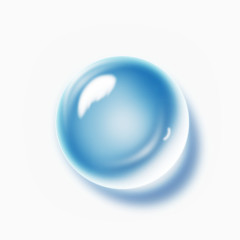 蓝色水球