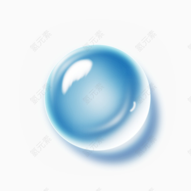 蓝色水球