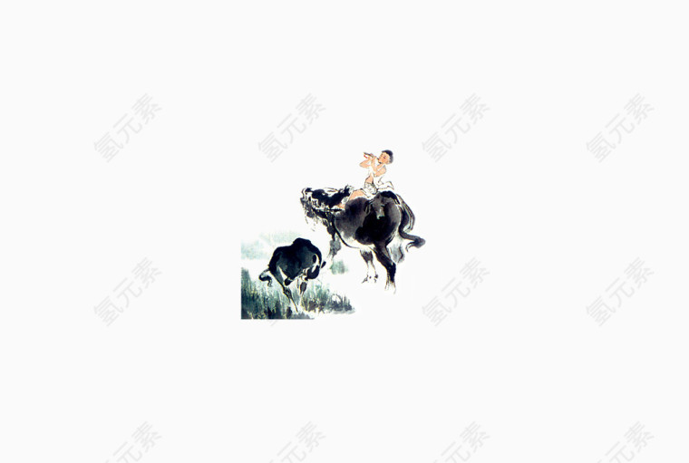 牧童和牛