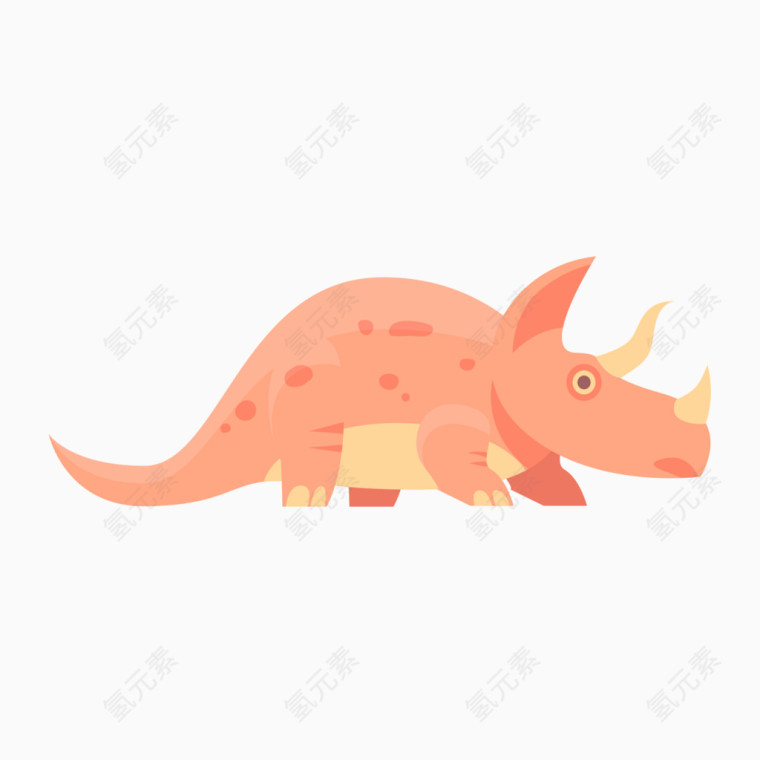 红色恐龙素材动物