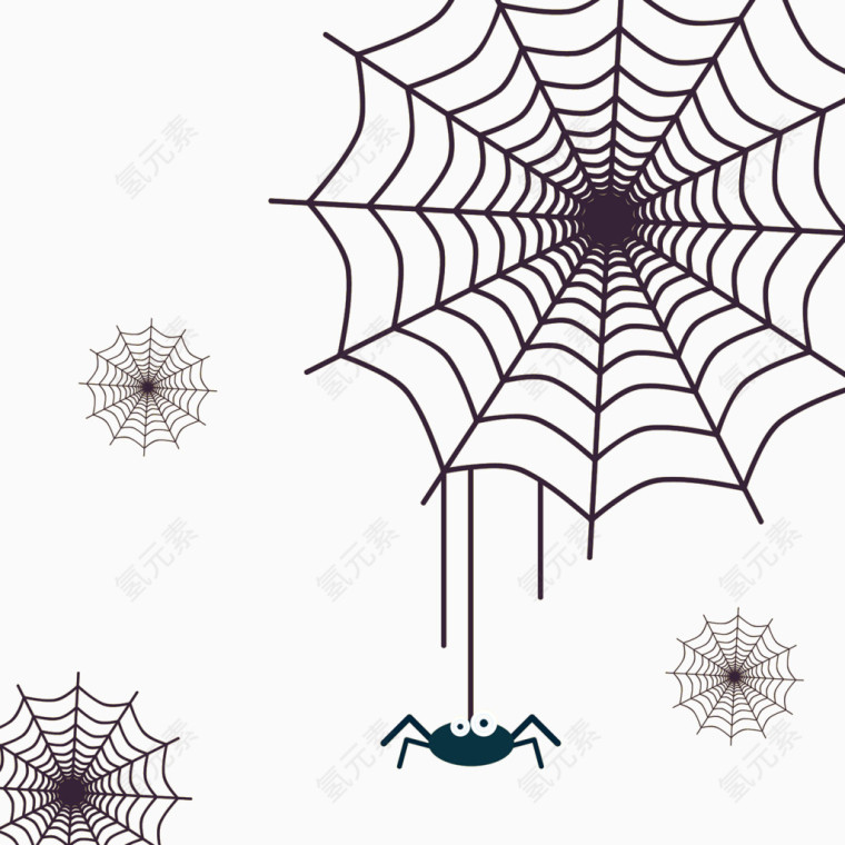 绘画蜘蛛网