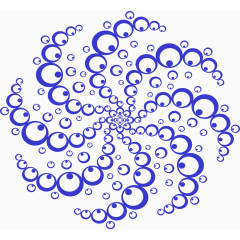 科学几何蓝色圆形图案