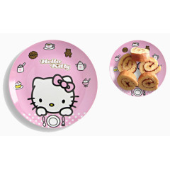 粉色甜品hellokitty餐盘