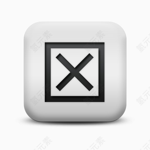 不光滑的白色的广场图标字母数字盒装Alphanumeric-icons