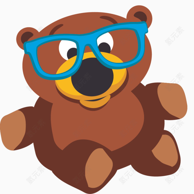 戴眼镜的熊