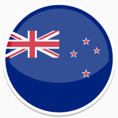 新新西兰Flat-Round-World-Flag-icons