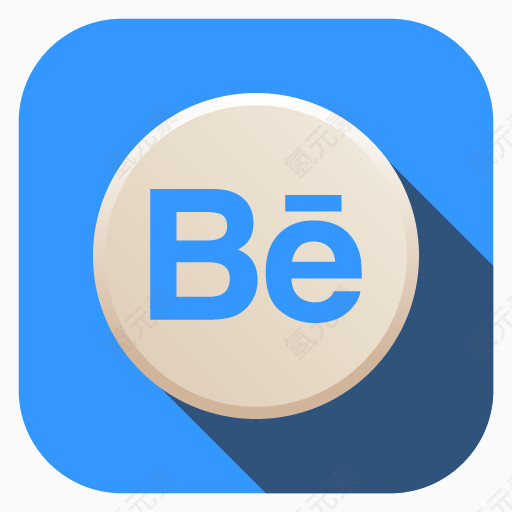 behance公司advanced-flat-social-icons