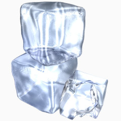 清洁明确冷酷立方体冻结创业板冰冰宝石珍贵的水自由水晶图标
