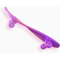 紫色滑板