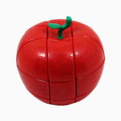 苹果魔方玩具红色
