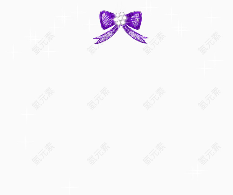 紫色铅笔蝴蝶结背景图