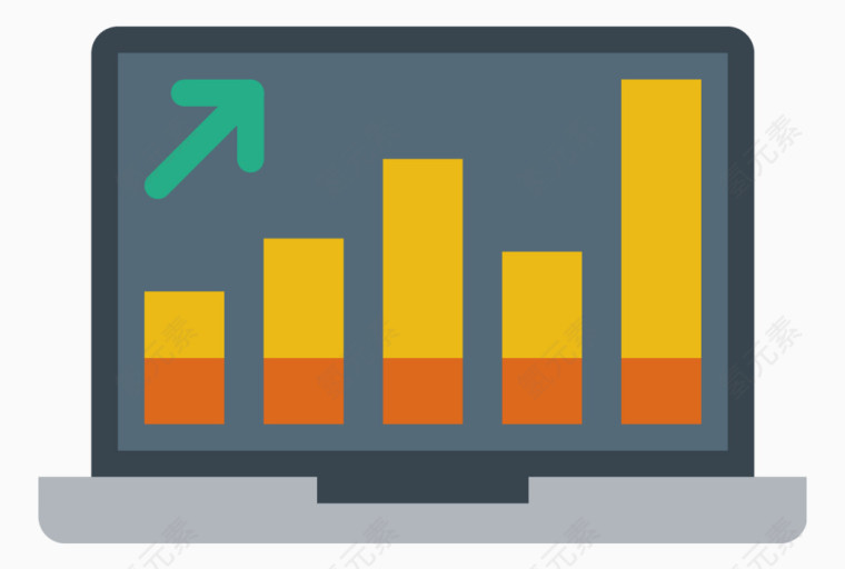 商务电脑图标元素