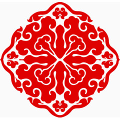 中国剪纸 红色剪纸 春节节日 灯笼