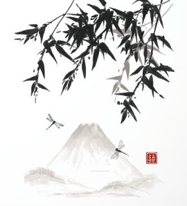 蜻蜓大山翠竹