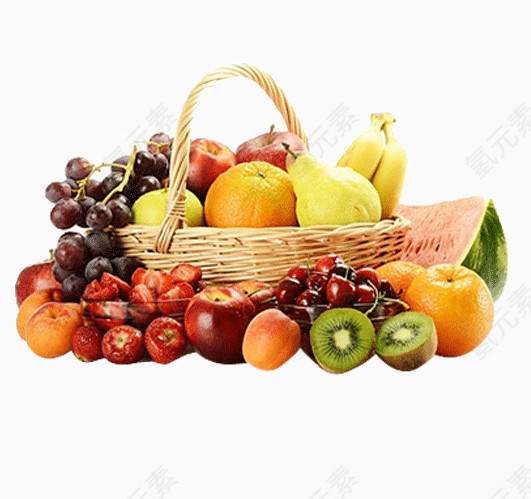 水果和水果篮透明素材