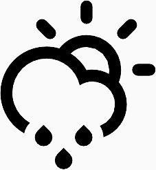 云小雨太阳Climacons-Weather-SVG-icons