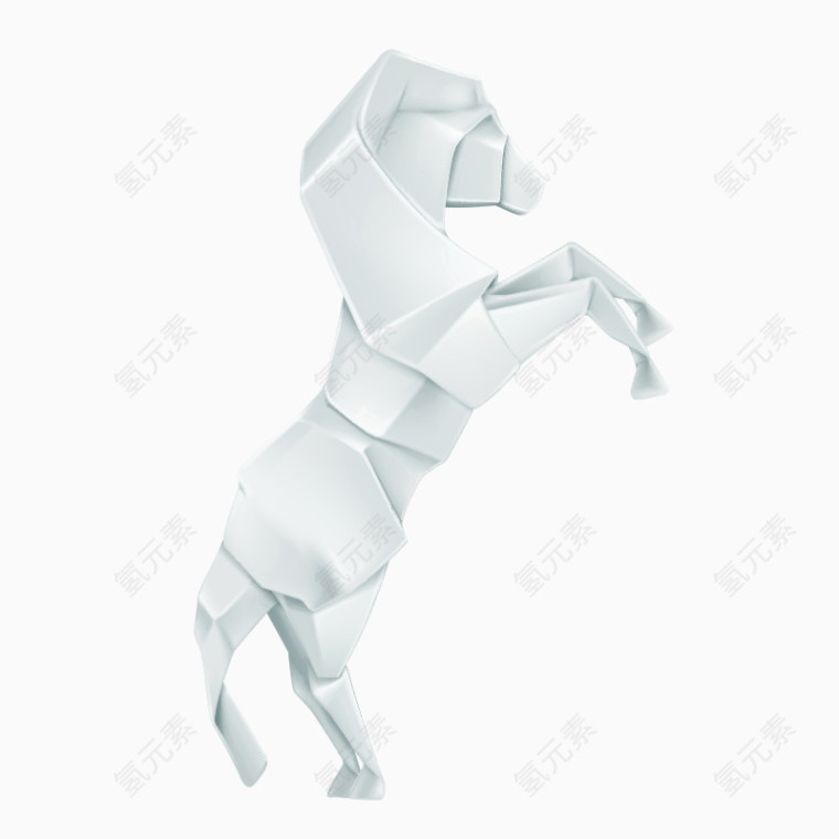 折纸马