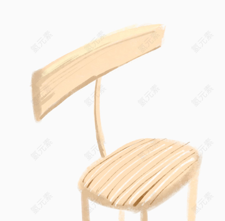 水彩清新椅子