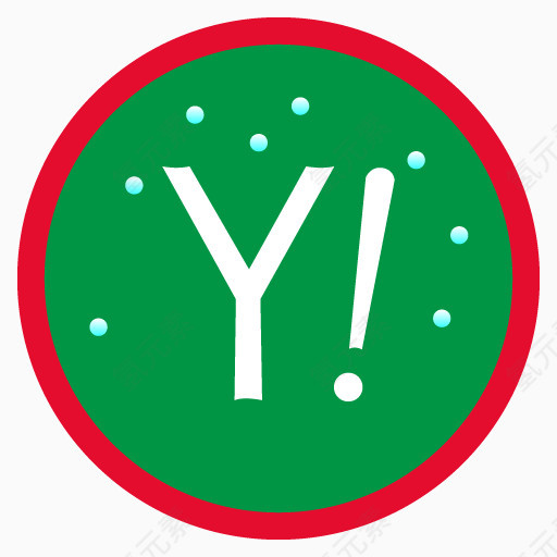 雅虎christmas-social-networking-icons