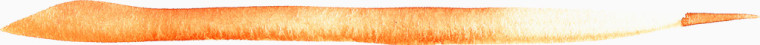 水彩线条素材水彩线条卡通  橙色墨迹